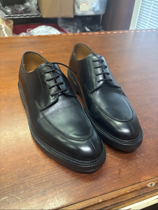 J Crew Used Essex split-toe bluchers in leather CL534 main image 4